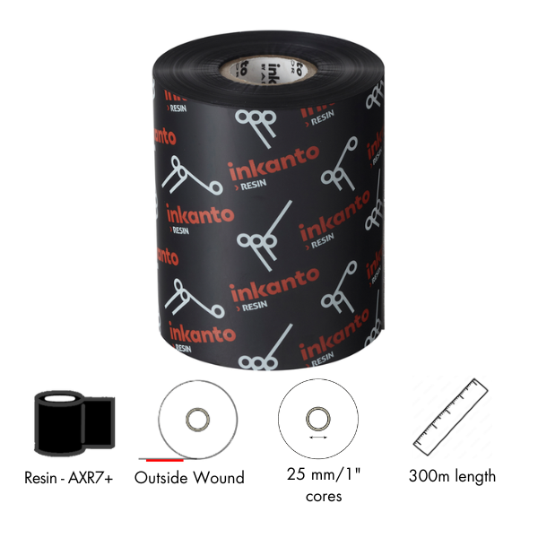 ARMOR Inkanto T22427IO 110mm x 300m AXR7+ resin ribbons from Smart